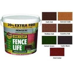 Ronseal One Coat Fence Life - 12L -Gardening Shop 0031333 700 1