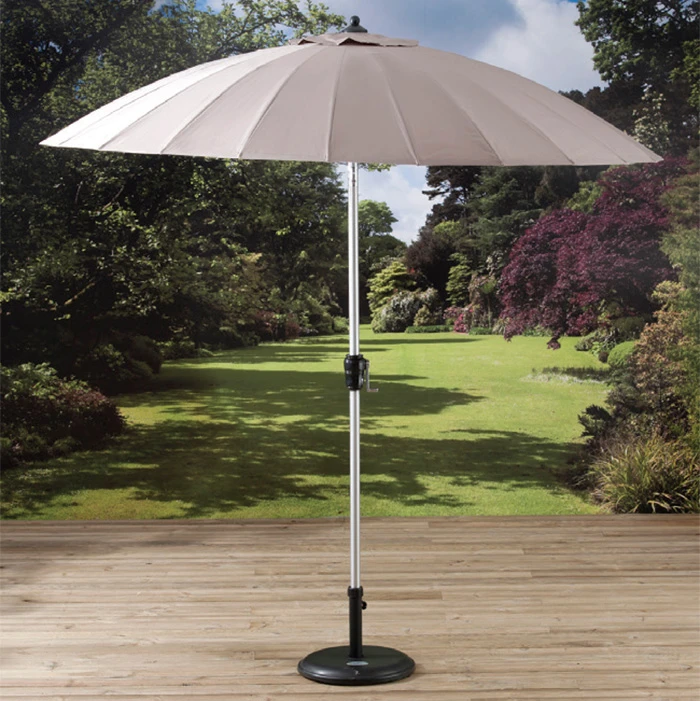 Pagoda 2.7m Shanghai Parasol Taupe 1 Pagoda 2.7m Shanghai Parasol Taupe