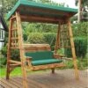 Dorset Two Seater Swing Green