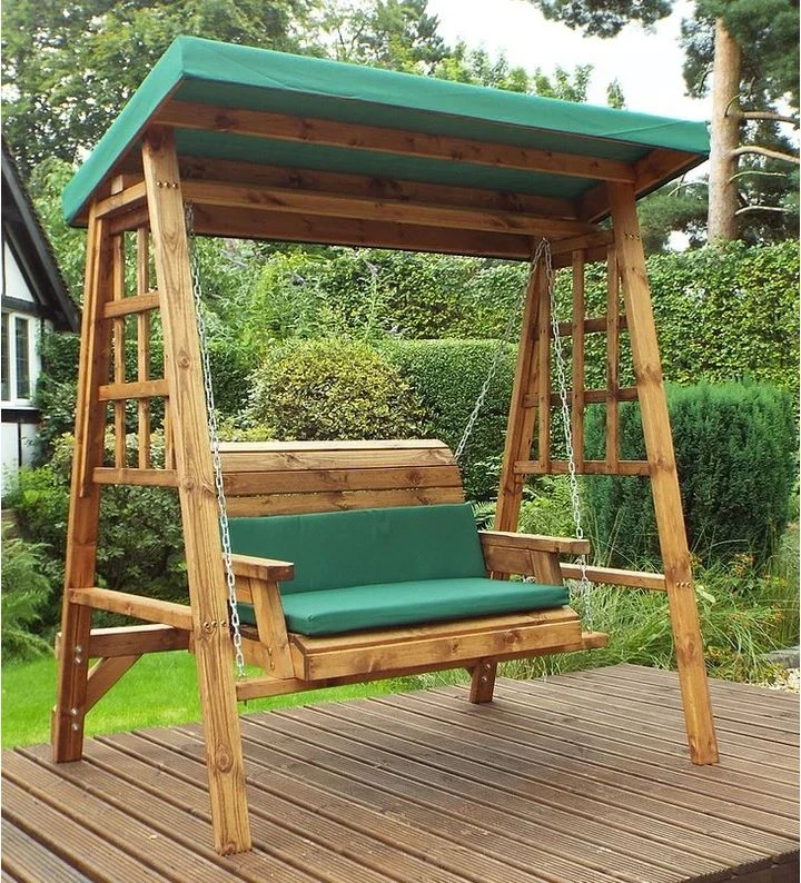 Dorset Two Seater Swing Green 1 Dorset Two Seater Swing Green