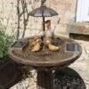 Duck Family Solar Water Feature