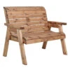 Two Seat Garners Rustic Bench