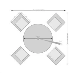 Rathwood - Dumont 4 Seater Set -Gardening Shop rd120dnset 9