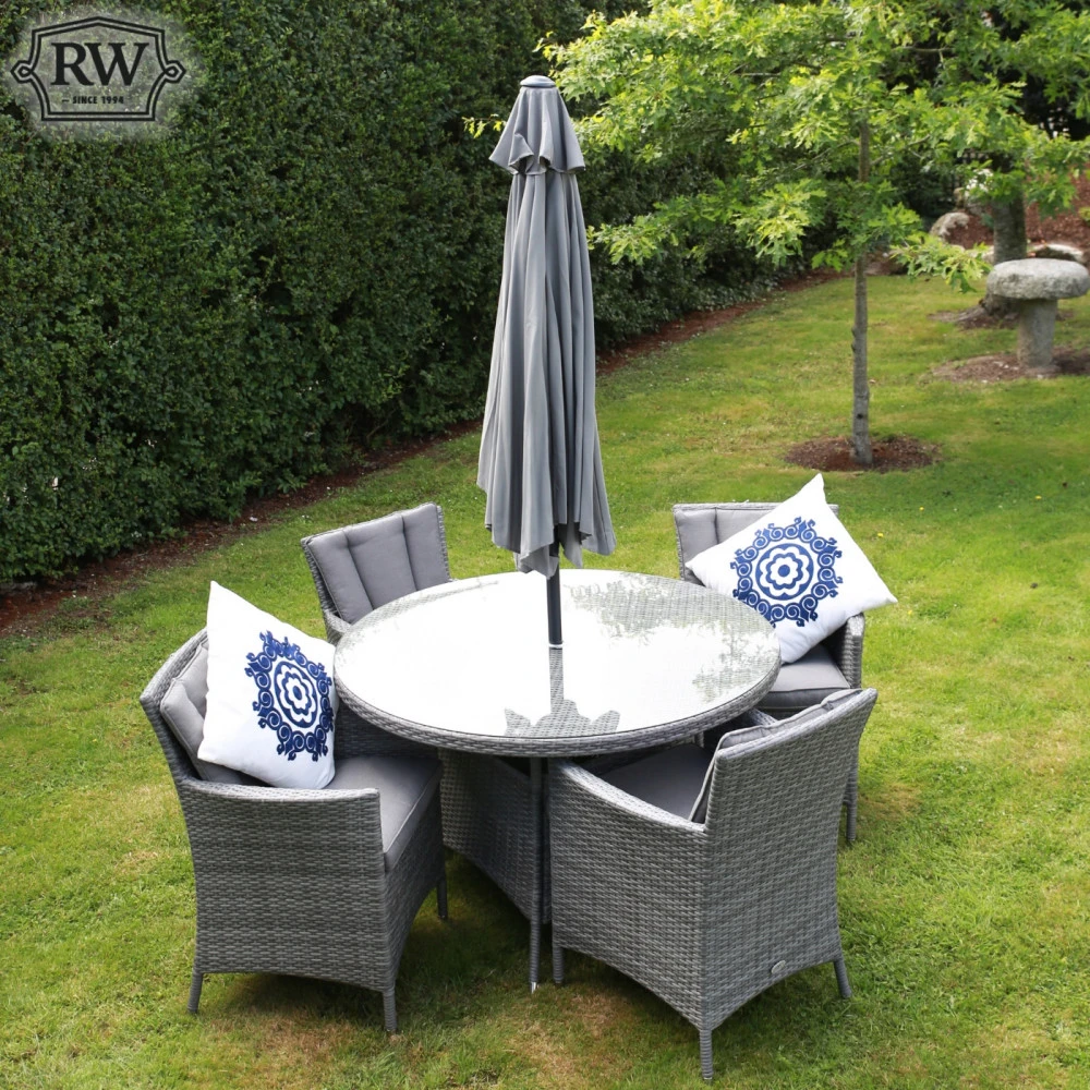 Rathwood- Cuba 4 Seater Round Set 2 Rathwood- Cuba 4 Seater Round Set - Image 2