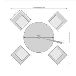 Rathwood- Cuba 4 Seater Round Set 11 Rathwood- Cuba 4 Seater Round Set -Gardening Shop rd120pgset 7