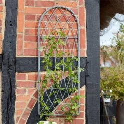Smart Garden Rot-Proof Faux Willow Trellis, Rounded, Slate - 1.8m X 0.60cm
