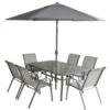 Pagoda Capri 6 Seat Dining Set